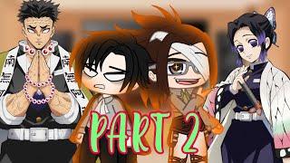 AOT react to Demon Slayer/ Kimetsu no Yaiba- Hashira (Giyu+Shinobu)|Part 2| 