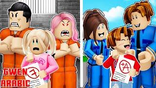 ROBLOX Brookhaven RP: POLICE vs CRIMINAL Family: Who is Happier? |  Gwen Roblox Arabic