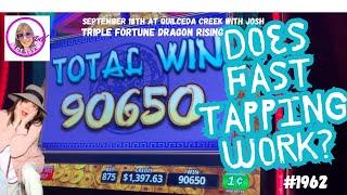 FAST TAPPING JOSH ON $8.75 BETS on #triplefortunedragonrising #quilcedacreekcasino, #slots #casinos