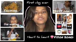 my first vlog  living alone,job hunting, littleto, cooking, 2025 goals,