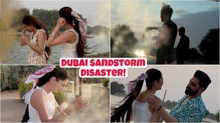 Dubai Love Lake Picnic Spoiled by Sandstorm! ️| Achanak Aaya Sandstorm! ️