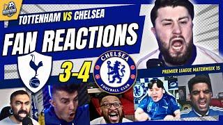 CHELSEA FANS CRAZYREACTION TO TOTTENHAM 3-4 CHELSEA | 24/25 PREMIER LEAGUE