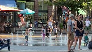 Denise O'Connor Realtor in Old Town Square Stage in Downtown Fort Collins. Family Fun. Smiles!