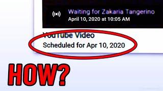 YouTube Video Scheduled For The PAST?