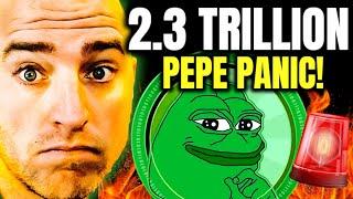 Pepe Coin - MASSIVE Panic!  2.3 Trillion PEPE Gone