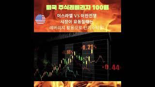 미국 주식 레버리지 투자의 장점! 시장변동성 유동성 이용 가치극대화!  높은 수익률 기대 #미국주식레버리지