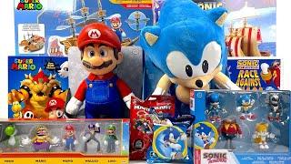 Super Mario Bros vs Sonic the Hedgehog Toy Collection Unboxing ASMR Review | Mario and Sonic Toys