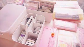 sub)다꾸용품 정리 같이 해요Organize Stationery With Me 다꾸 트롤리 정리 다꾸템 정리