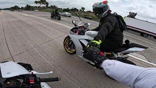 Ninja H2 & Yamaha R1 Making New Friends!