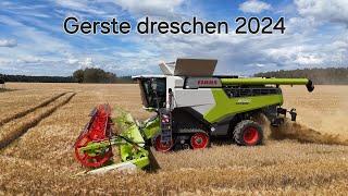 CLAAS LEXION 8700TT Wintergerste Probedreschen 2024 / 4K