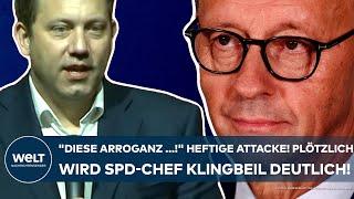 KLINGBEIL: "Diese Arroganz ...!" Heftige Attacke gegen Union! Plötzlich wird der SPD-Chef deutlich!