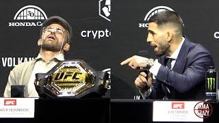 Alexander Volkanovski vs. Ilia Topuria Press Conference Highlights UFC 298