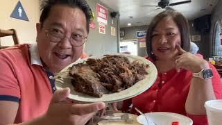 Birrieria Guadalajara restaurant in San Bernardino california..Mga kapinoys eating goat tacos