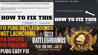 How To Fix PUBG battlegrounds Crashing Freezing & Errors FOR ANY PC ( JAN 17TH )  - *NEW UPDATE*