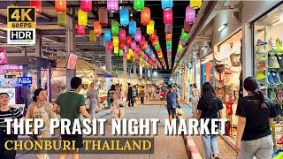 [CHONBURI] Thep Prasit Night Market "Shopping & Street Food Heaven!"| PATTAYA | Thailand [4K HDR]