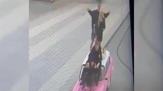Квартет а-ля АББА изуродовал барби-кар. Real video