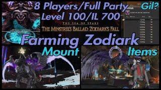 FFXIV: Zodiark Unsynced - 8 Player Mount Farm (The Minstrel's Ballad Zodiark's Fall)