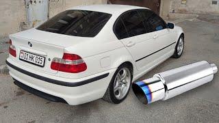 BMW E46 318i - Exhaust sound (stock muffler delete)