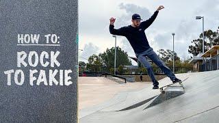 (Stare Down That Coping) How To: ROCK TO FAKIE | Rock To Fakie Tutorial