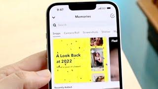 How To See Snapchat Recap (Year Look Back)