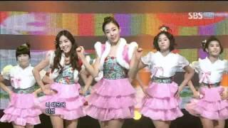 T-ara - Bo peep Bo peep Korean classical music ver @ SBS Inkigayo 인기가요 100103