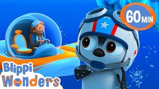 Blippi wonders can penguins fly? | Blippi Wonders Educational Videos for Kids