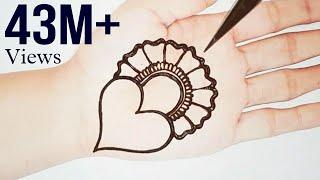 Simple & Attractive Love Heart Mehandi design |Easy Mehndi designs | mehndi design | Shab's Creation