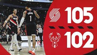 Portland Trail Blazers 105, Milwaukee Bucks 102 | Game Highlights | January 4, 2025