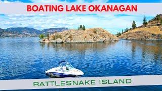 Boating Rattlesnake Island, Okanagan Mountain Park, Okanagan Lake | E34