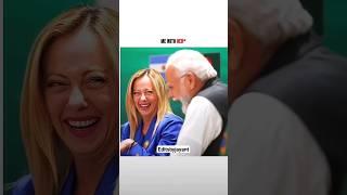 Narendra Modi ji with Giorgia Meloni  #funny #g20summit2023 #youtubeshorts #bharat