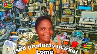 MARKET VLOG| THE BIGGEST THRIFT (SECOND_HAND) KITCHEN WARE MARKET IN LOMÉ TOGO