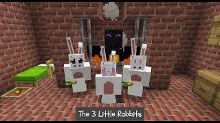 Minecraft Fairy Tale - The 3 Little Rabbits and a Big Bad Dragon- Story Time