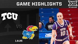 #11 TCU vs. Kansas Game Highlights | 2024-25 Big 12 Women's Basketball