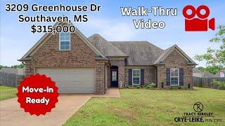 Tour $315,000 Move-In Ready Home in Southaven, MS | Near Silo Square & Snowden Grove | 4 Bedrooms