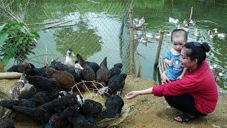 The Daily Life of an 18-Year-Old Single Mother - Cooking with Her Children & Taking Care of The Farm