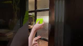 Amazing Fluted or Reeded or Ribbed Glass Film Application #privacy #fluted #ribbed #viral #trending