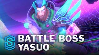 Battle Boss Yasuo Wild Rift Skin Spotlight