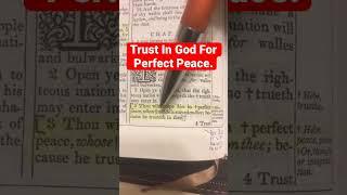 Trust In God For #Perfect #Peace. Isaiah 26:3 #israel #israelites