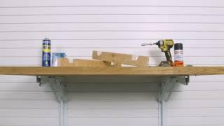 Folding Garage Hobby / DIY Workbench | Part of the Garageflex Wall Storage Solutions Range