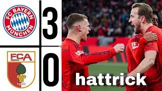 Harry kane hat-trick | Bayern Munich-Augsburg (3-0) Highlights Bundesliga Bayern dominates Augsburg