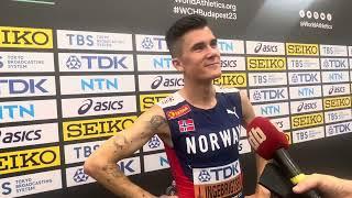 Jakob Ingebrigtsen doesn’t want to talk about 1500 after round 1 of 5000