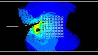 CFD_UDF_fan_particle flow pin-fin_test.