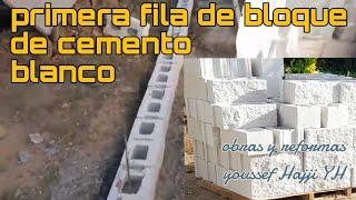 obras y reformas youssef Hajji YH.  colección de los bloques blanco de dos caras vistas 