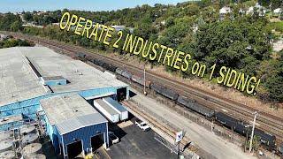 RAILROAD & MODEL RAILROADs: 2 Industries on 1 Siding! HOW TO SWITCH!