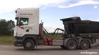 Scania R580 very loud pipe!