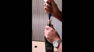 How to use an air pump corkscrew