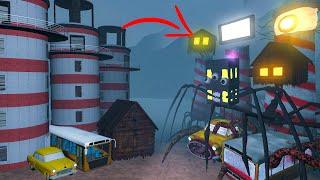 EVERYTHING TURNED INTO MONSTERS | HOUSE HEAD, LIVING BUILDING, ALL LIGHTHOUSE, CAR-BUS EATERS