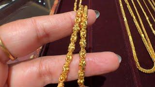 Tanishq Latest Gold Chain Designs with Price/Daily wear Gold/Unisex Gold Chain/Bangalore/deeya