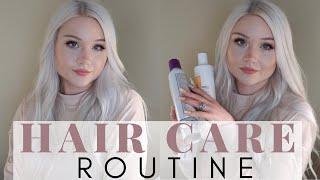 HAIRCARE ROUTINE | HEALTHY BLONDE HAIR