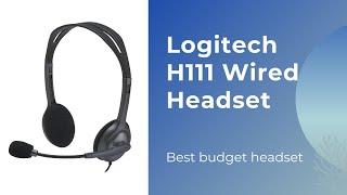 Best budget headset for working from home, Logitech H111 wired headset